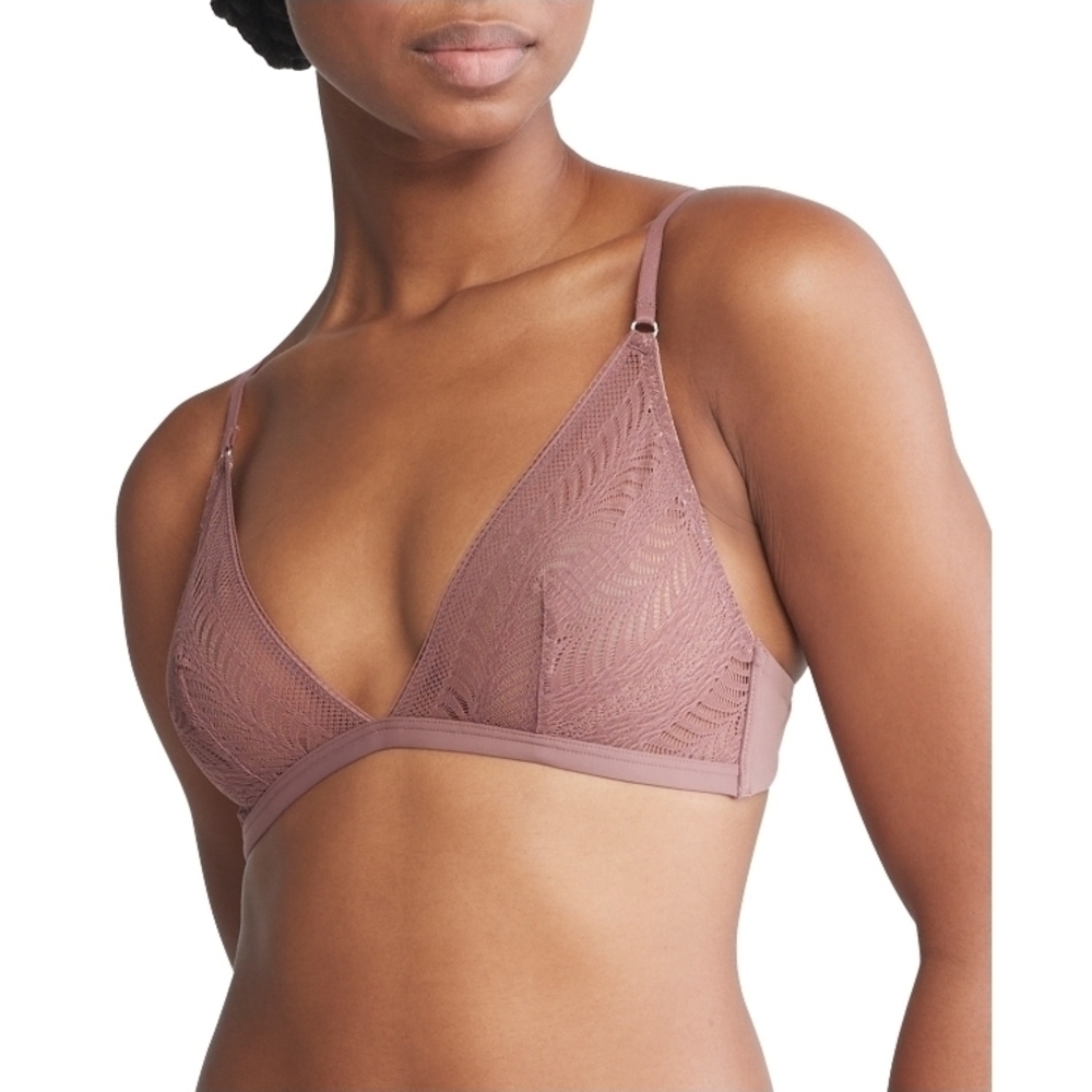Calvin Klein Minimalist Micro Lace Unlined Triangle Balette